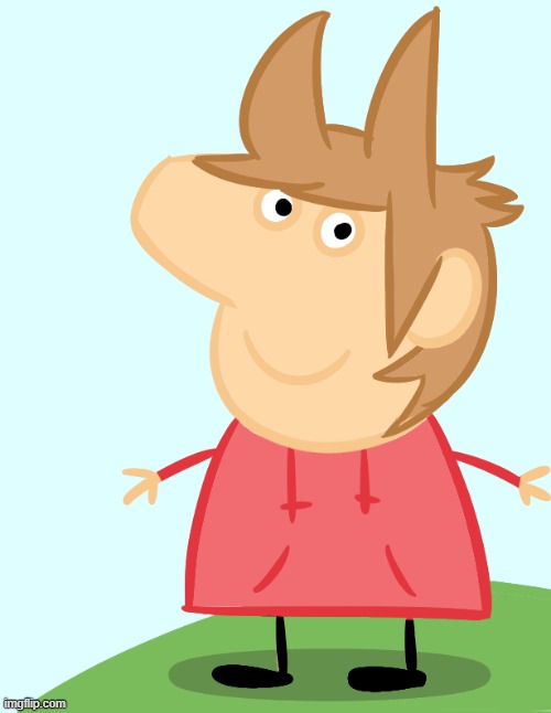 tord as peppa pig | image tagged in tord as peppa pig | made w/ Imgflip meme maker