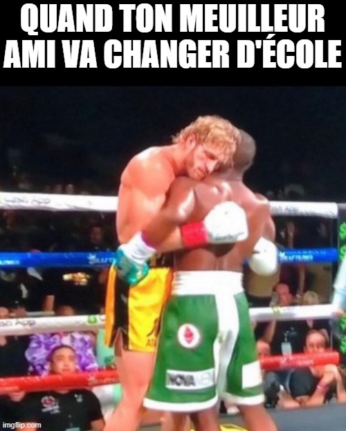 Lil tecca: | QUAND TON MEUILLEUR AMI VA CHANGER D'ÉCOLE | image tagged in funny | made w/ Imgflip meme maker