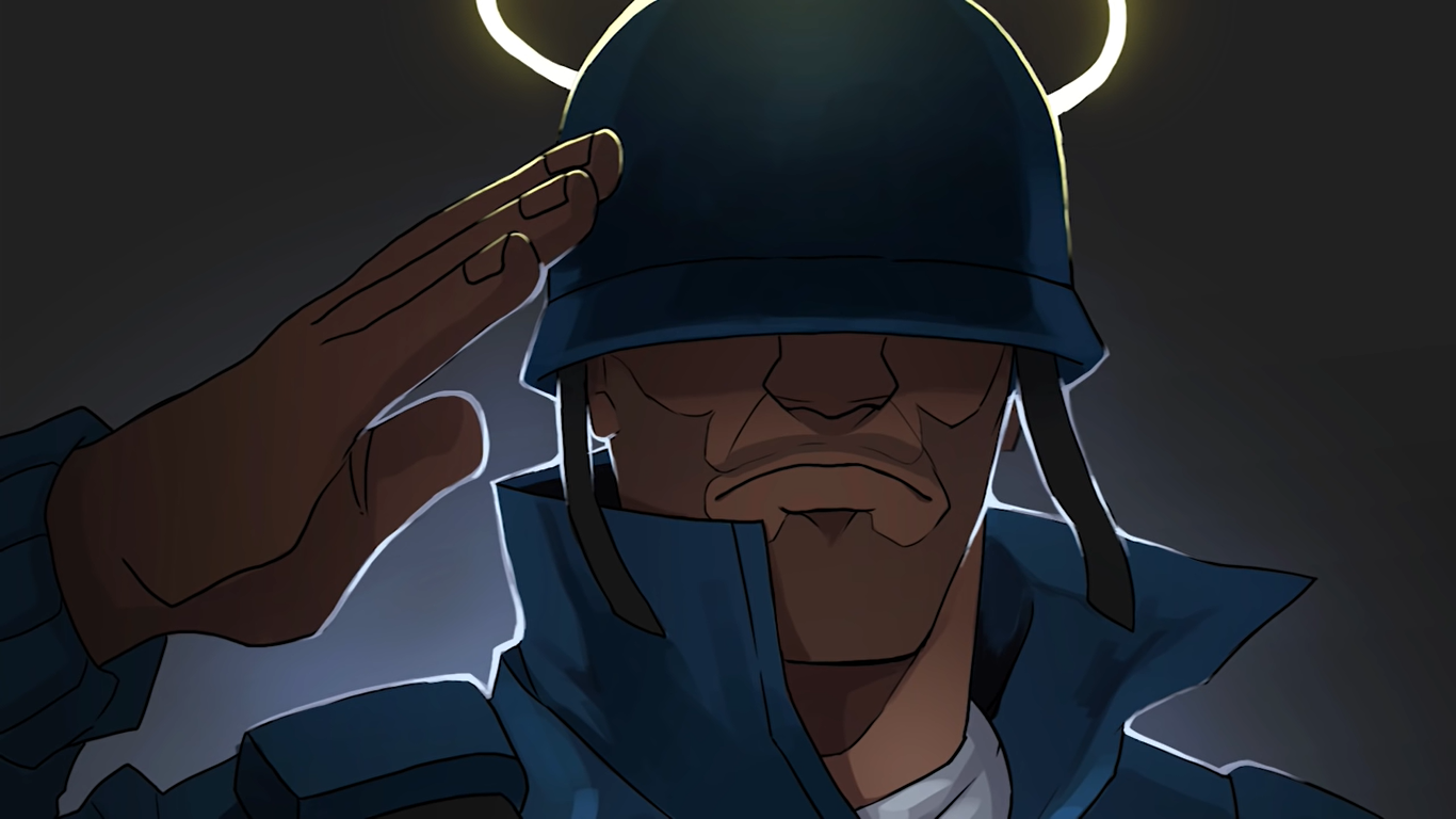 High Quality Angel Tf2 Soldier Blank Meme Template