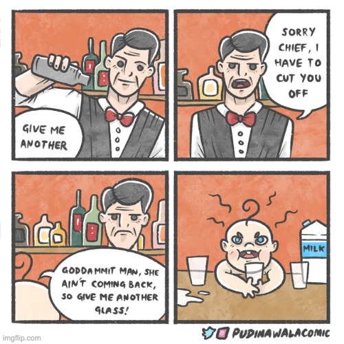 Too much milk chief | image tagged in comics,unfunny | made w/ Imgflip meme maker