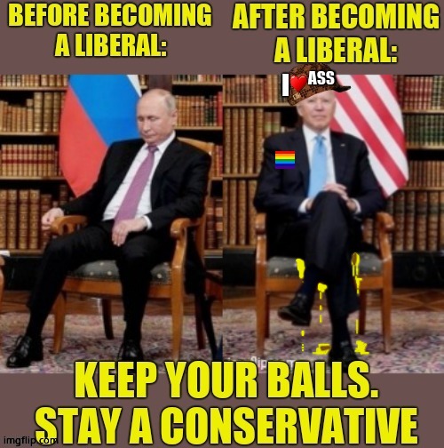 Don't be a soy saturated libcuck. Stay a man (or woman if is the case) Be a conservative. (Conservative stream ver) | image tagged in joe biden,conservatives | made w/ Imgflip meme maker
