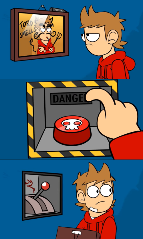 tord picture button lever Blank Meme Template