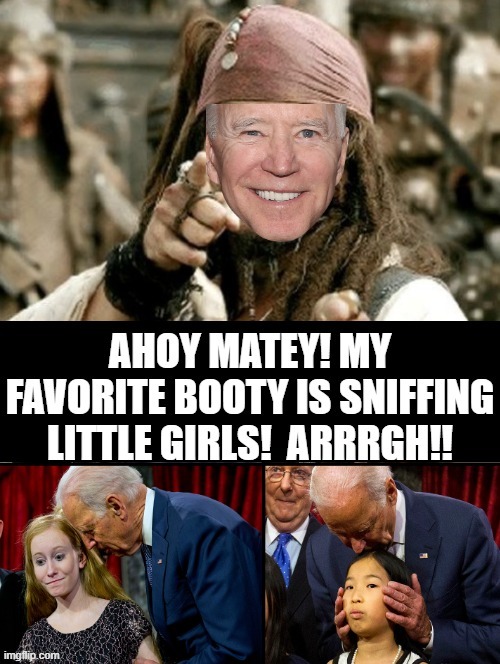 Ahoy Matey! | image tagged in biden,democrats,stupid liberals,morons | made w/ Imgflip meme maker