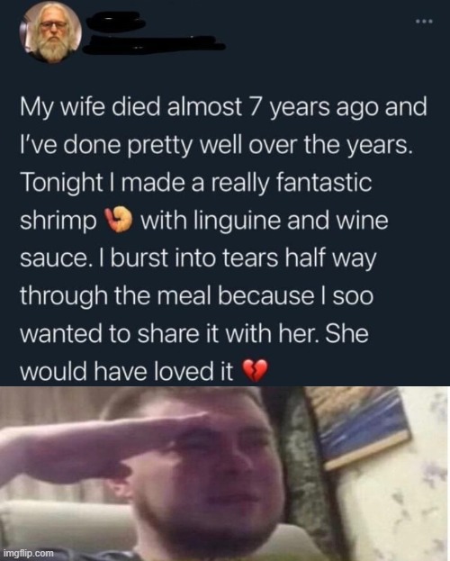 Love is inevitable | image tagged in salute,love,wholesome,sad | made w/ Imgflip meme maker