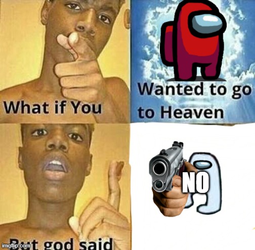 idk | NO | image tagged in what if you wanted to go to heaven | made w/ Imgflip meme maker