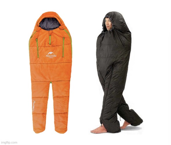 this sleeping bag is a bit sussy | made w/ Imgflip meme maker