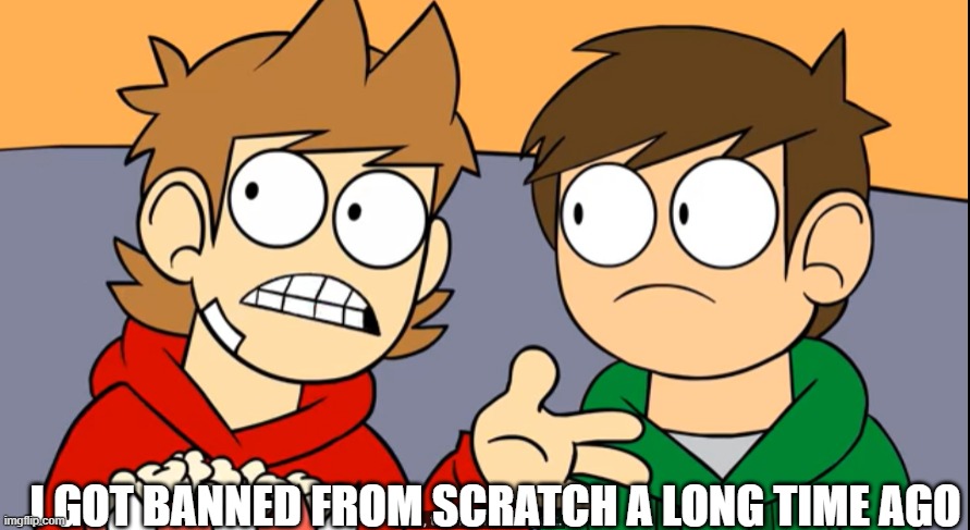 tord shhh this is the best part | I GOT BANNED FROM SCRATCH A LONG TIME AGO | image tagged in tord shhh this is the best part | made w/ Imgflip meme maker