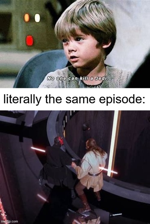 literally the same episode: | made w/ Imgflip meme maker