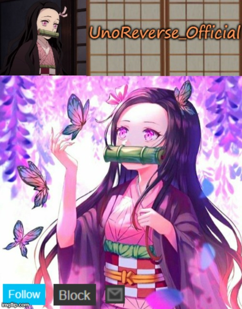 High Quality Uno's Nezuko Temp Blank Meme Template