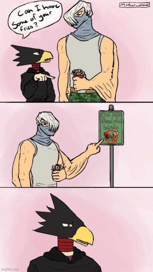 *WHEEEEZE* poor Tokoyami -Nar | made w/ Imgflip meme maker