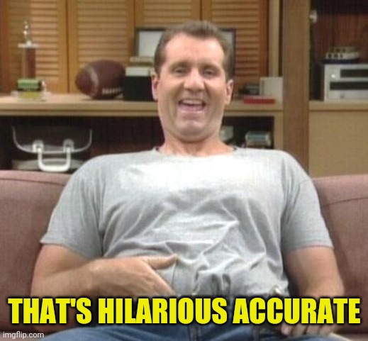 al bundy | THAT'S HILARIOUS ACCURATE | image tagged in al bundy | made w/ Imgflip meme maker
