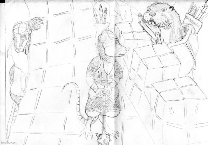 Old Redwall Art (middle school early oddies) | image tagged in anthro,furry,medieval,mouse,badger,fantasy | made w/ Imgflip meme maker