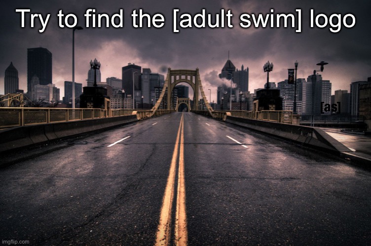 Try to find the [adult swim] logo | made w/ Imgflip meme maker