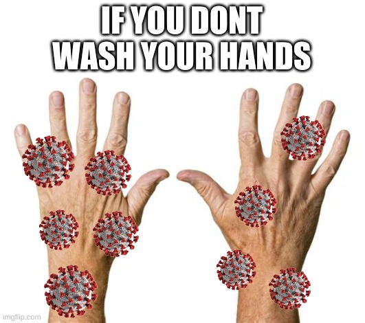 If you dont wash your hands | IF YOU DONT WASH YOUR HANDS | image tagged in covid,dont,wash,your,hands,now | made w/ Imgflip meme maker