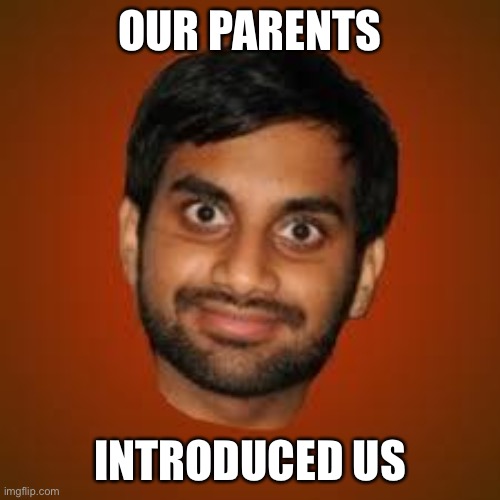 Indian guy | OUR PARENTS INTRODUCED US | image tagged in indian guy | made w/ Imgflip meme maker