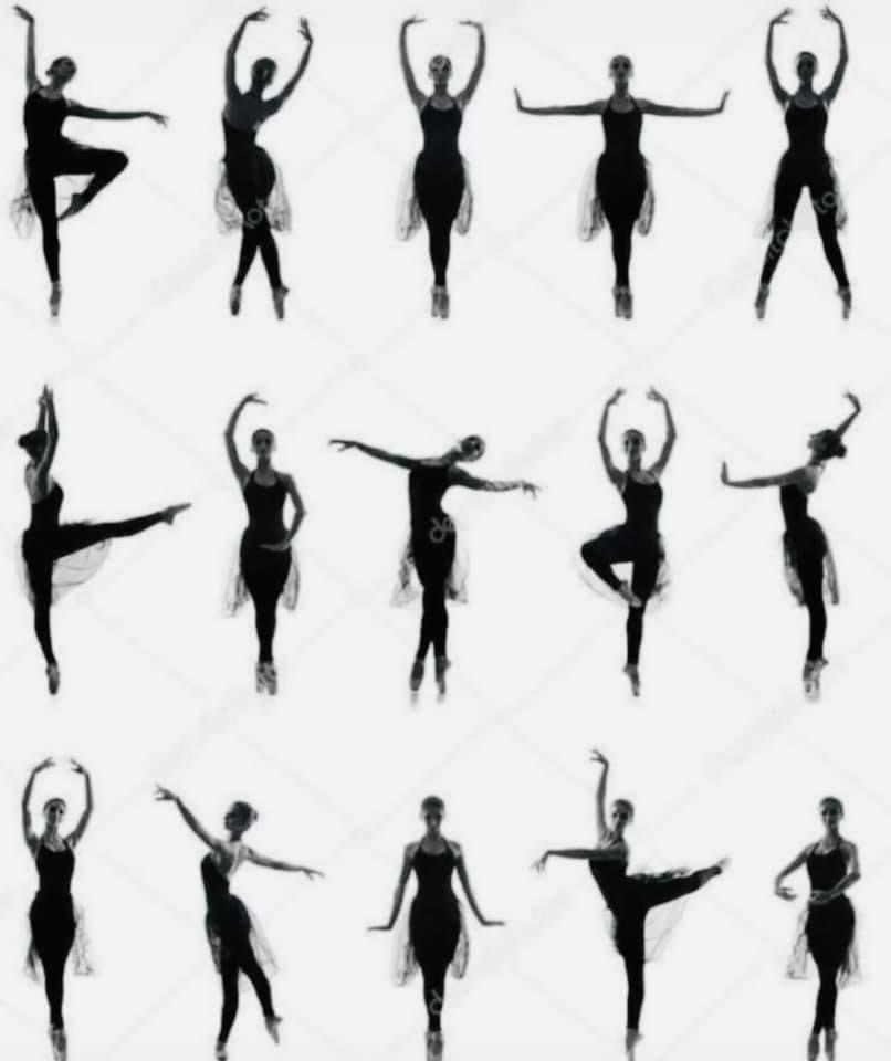 High Quality Dancers silhouette Blank Meme Template