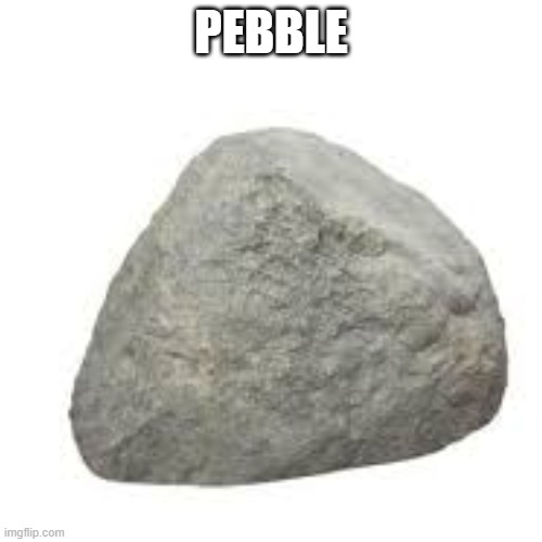 pebble | PEBBLE | image tagged in pebble,p,e,b,b-,l | made w/ Imgflip meme maker