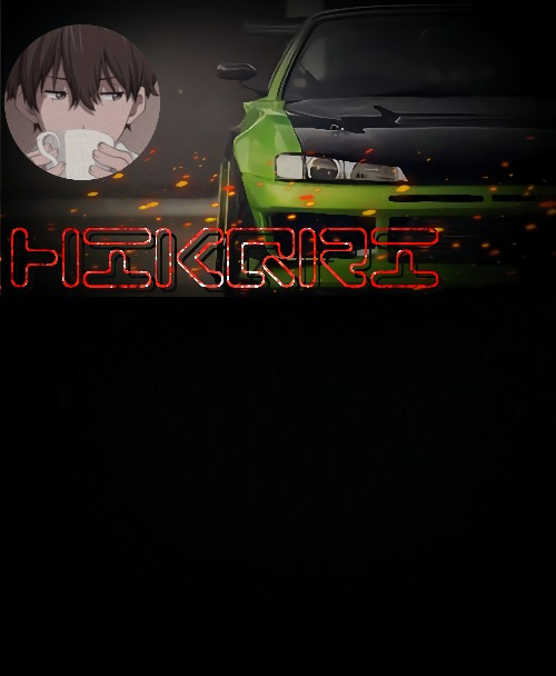 High Quality hikqri's anime-drift car collabed template Blank Meme Template