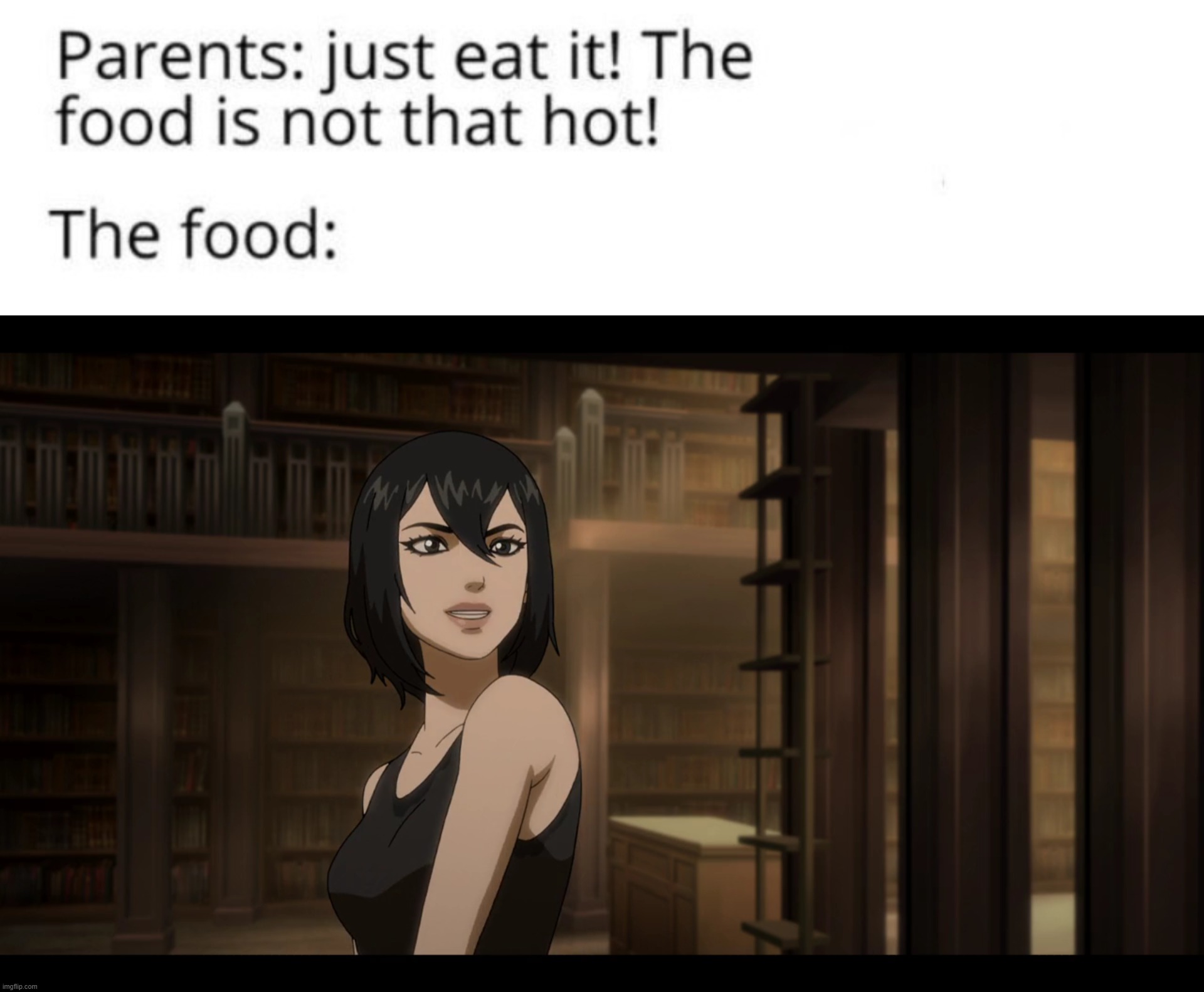 #TreseOnNetflix #TabiTabiPo | image tagged in the food is not that hot | made w/ Imgflip meme maker