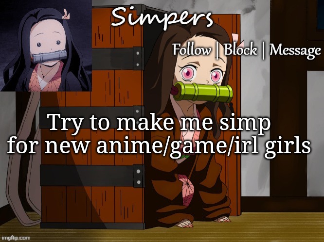 Block Anime Girl Meme Meme | Poster