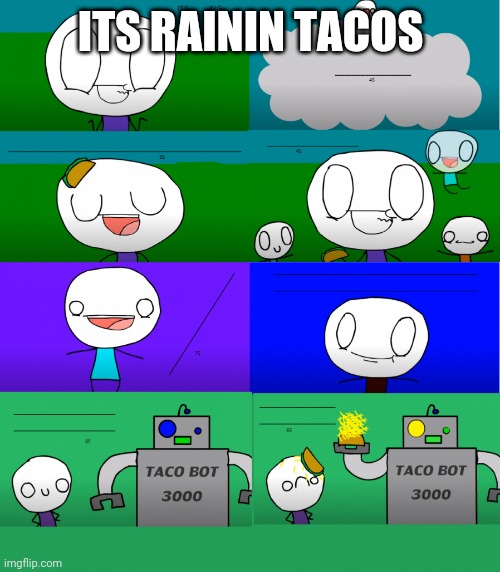 Raining Tacos Remix | ITS RAININ TACOS | image tagged in raining tacos remix | made w/ Imgflip meme maker