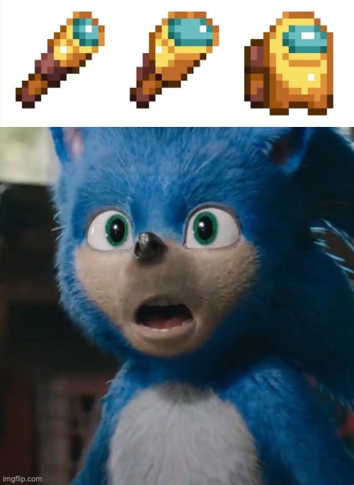 When the Minecraft is sus | image tagged in sonic movie | made w/ Imgflip meme maker