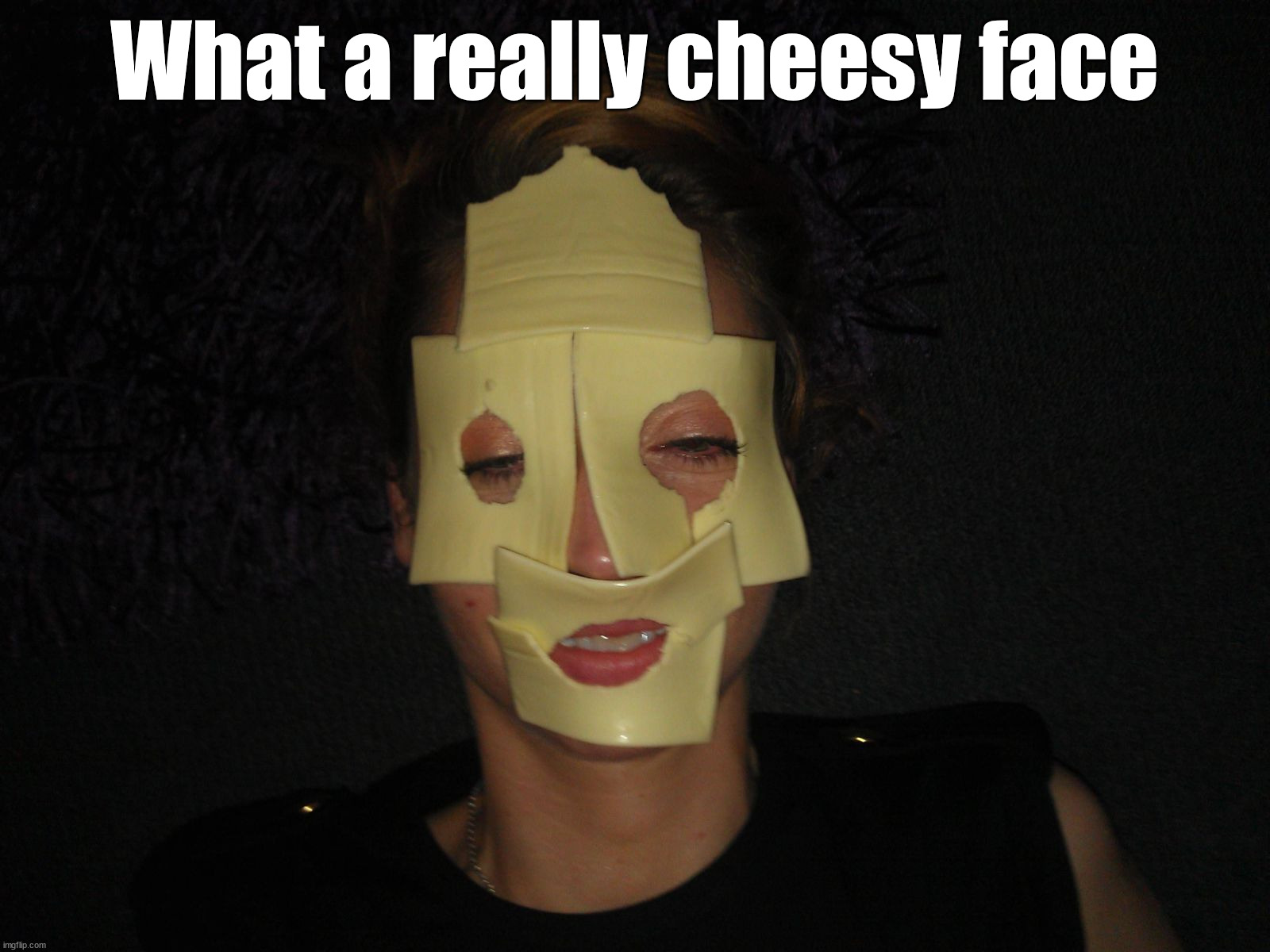 What a really cheesy face | image tagged in eye roll | made w/ Imgflip meme maker