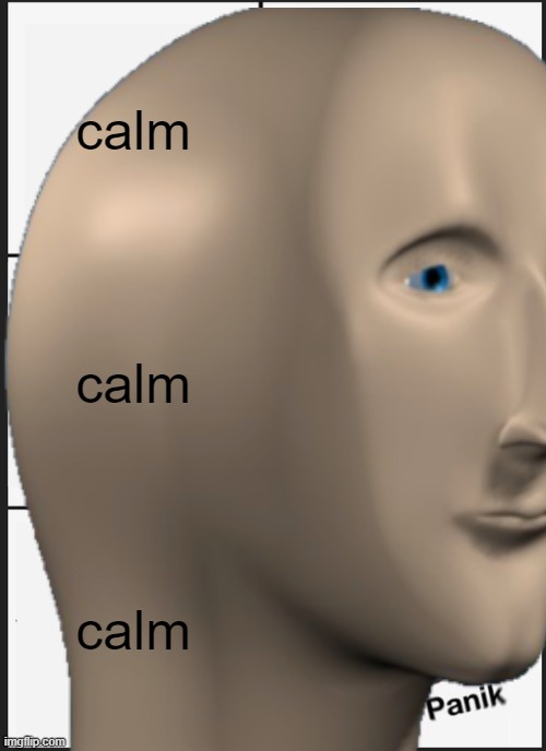 What im to calm | calm; calm; calm | image tagged in memes,stonks,bruh moment | made w/ Imgflip meme maker