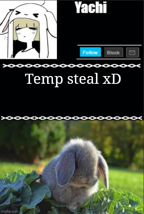 Yachi temp | Temp steal xD | image tagged in yachi temp | made w/ Imgflip meme maker