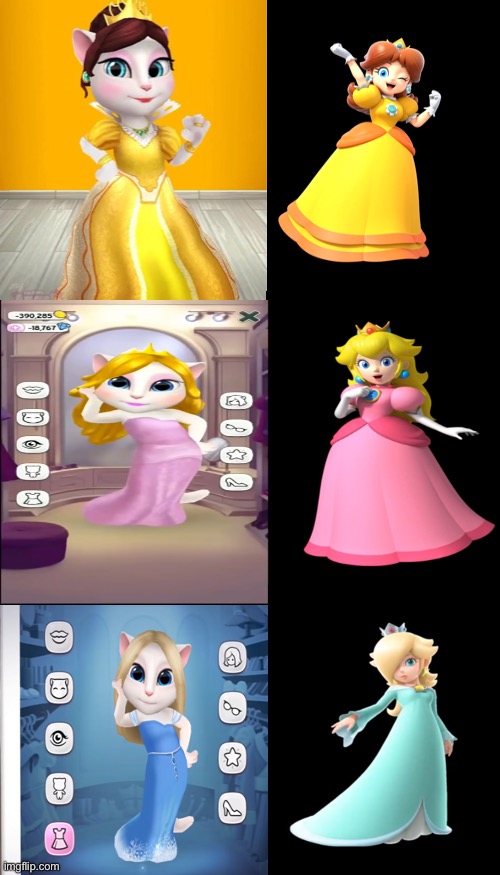 Princess Peach, Daisy, And Rosalina Meme | image tagged in memes,drake hotline bling | made w/ Imgflip meme maker