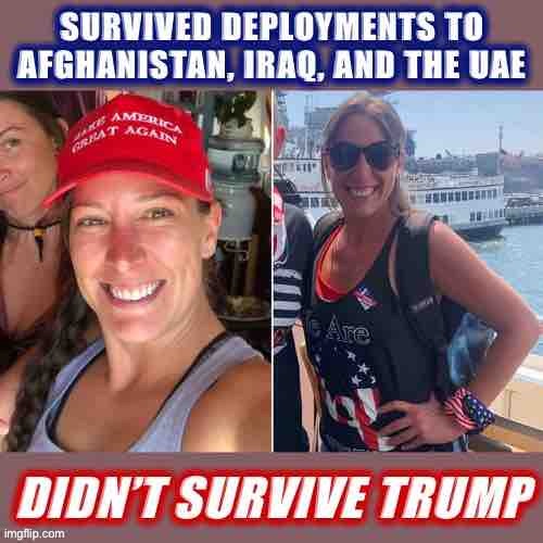 Her training didn’t teach her how to resist the lies of an American fascist. And another homegrown terrorist was born. | image tagged in fascist,maga,terrorist,capitol hill,riot,terrorism | made w/ Imgflip meme maker