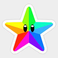 RAINBOW STAR Blank Meme Template