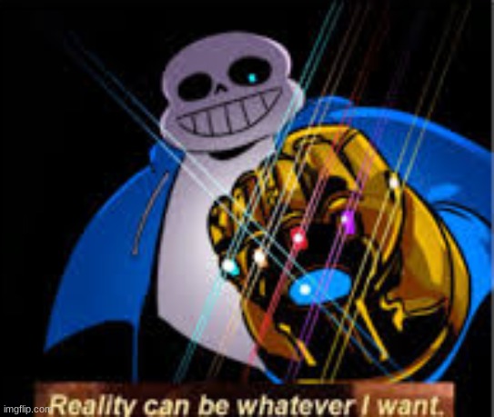SANSOS | image tagged in sans thanos | made w/ Imgflip meme maker