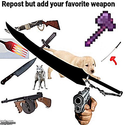 Tepost | image tagged in animals,knife,sword fight,guns,oh wow are you actually reading these tags | made w/ Imgflip meme maker