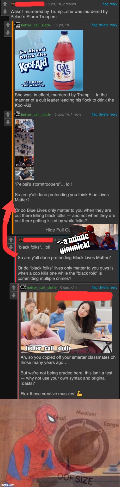 Spider Writer’s block | image tagged in spiderman,trolls,internet trolls,writer,comment section,it came from the comments | made w/ Imgflip meme maker