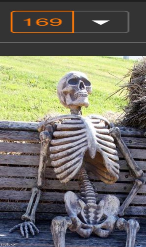Too many notifications- | image tagged in memes,waiting skeleton,dead | made w/ Imgflip meme maker