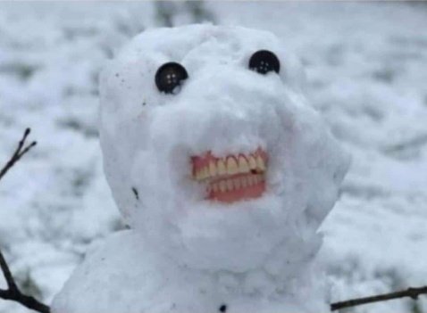 High Quality smilling snowball Blank Meme Template