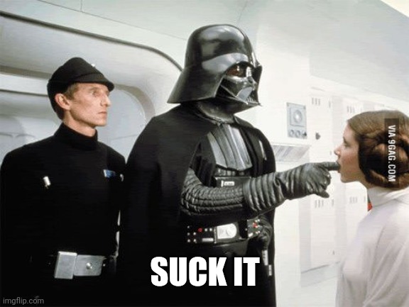 Darth Vader sexy finger suck | SUCK IT | image tagged in darth vader sexy finger suck | made w/ Imgflip meme maker