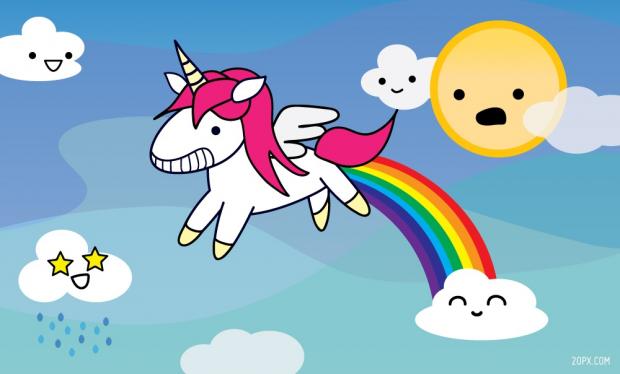 Rainbow unicorn Blank Meme Template