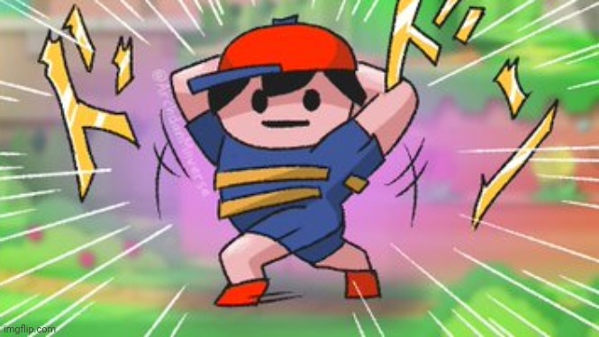 When Ness | image tagged in blursed jojo ness | made w/ Imgflip meme maker