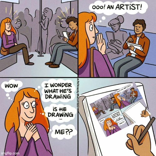 Is He Drawing... Me?? | image tagged in is he drawing me | made w/ Imgflip meme maker