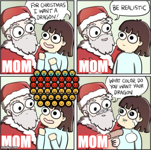 ▬▬ comment specific to comment where those emojis convey the disappointment of not getting a dragon | ?????? ??????? ??????? ???????
??????
????? MOM MOM MOM MOM | image tagged in comment | made w/ Imgflip meme maker