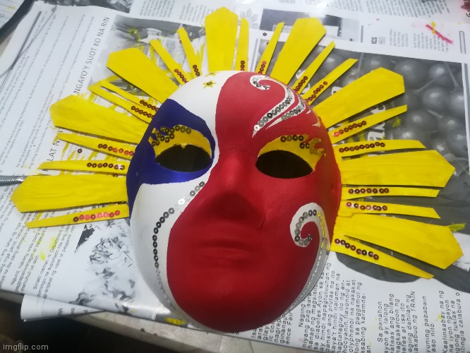 So i made a Sinulog Festival Mask | image tagged in photos,images | made w/ Imgflip meme maker