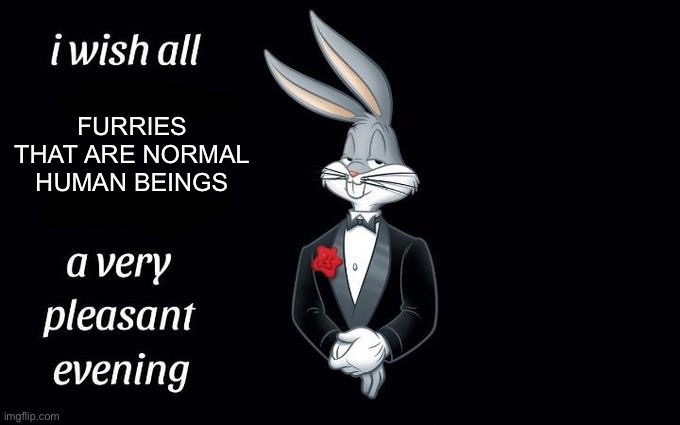 There is always a good that is in the bad | FURRIES THAT ARE NORMAL HUMAN BEINGS | image tagged in i wish all the x a very pleasant evening,furries | made w/ Imgflip meme maker