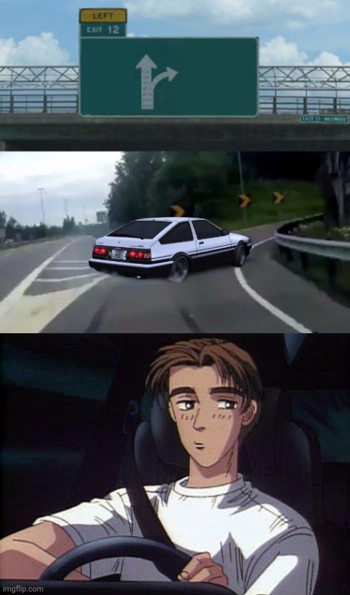 image tagged in initial d,ae86,toyota ae86,memes,deja vu | made w/ Imgflip meme maker