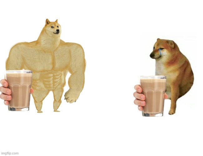 Buff Doge vs. Cheems Meme | image tagged in memes,buff doge vs cheems | made w/ Imgflip meme maker