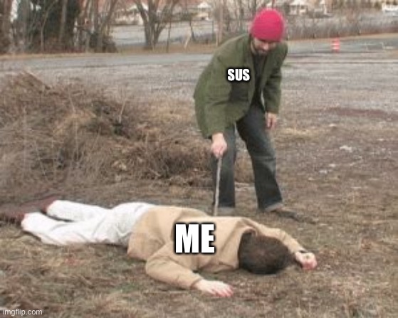 Looks pretty dead to me | SUS ME | image tagged in looks pretty dead to me | made w/ Imgflip meme maker