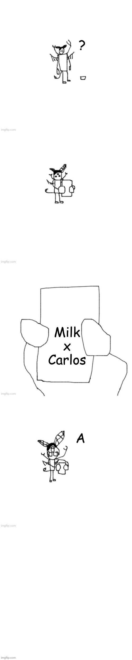 Seriously, Milk is like 24 or sumthin and Carlos is 11- | Milk x Carlos | image tagged in carlos a's out of reality | made w/ Imgflip meme maker
