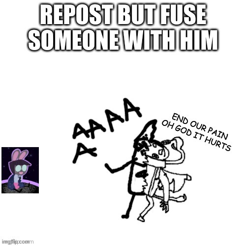 Fusion gone wrong while Cosmo sits and watches them suffer | made w/ Imgflip meme maker