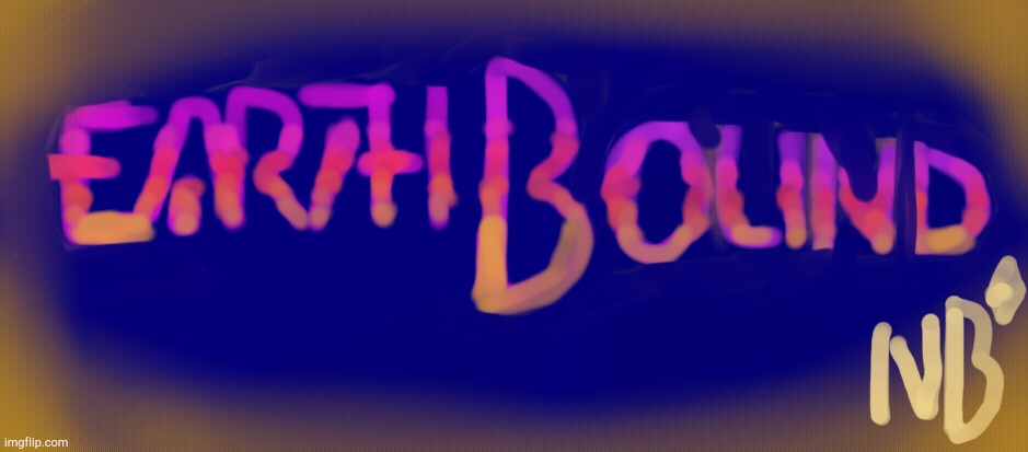 I remade the EB logo | image tagged in earthbound | made w/ Imgflip meme maker